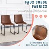 NicBex Retro Suede Bar Stools Set of 4,Industrial Style Counter Height Bar Stools,Kitchen Island Stools for Home Bar,Dining & Cafe - 4 of 4