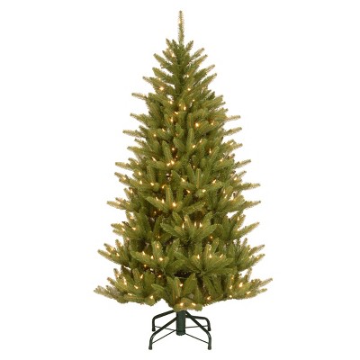 National Tree Company 4.5 ft. Natural Fraser Slim Tree with Clear Lights