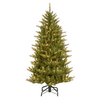 National Tree Company 4.5 ft. Natural Fraser Slim Tree with Clear Lights