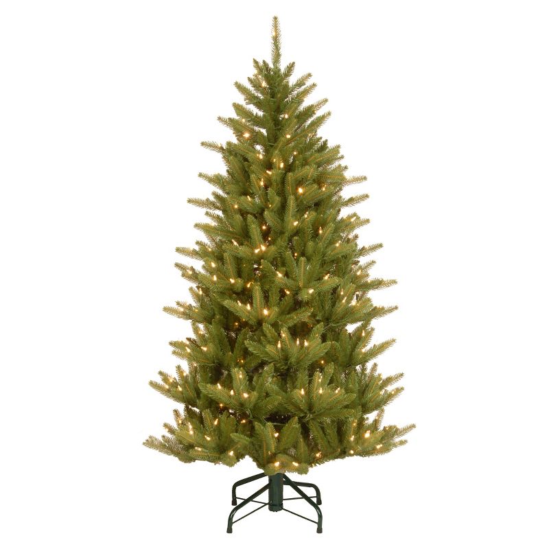 National Tree Company 4.5 ft. Natural Fraser Slim Tree with Clear Lights, 1 of 8