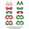Big Dot of Happiness Ugly Sweater Glasses and Masks - Paper Card Stock Holiday and Christmas Party Photo Booth Props Kit - 10 Count - 3 of 4
