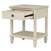 VYNXARIA French-Inspired Design Nightstand,Classic night stand with open storage,Cream - 4 of 4