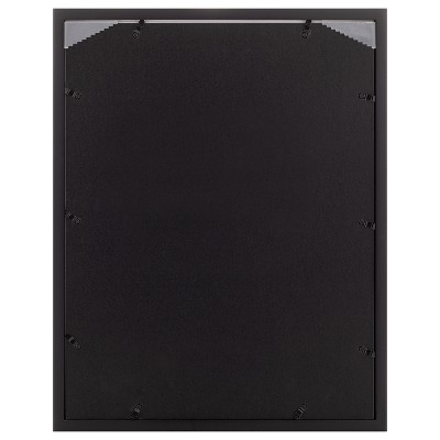 16" x 20" Black Wood Floating Wall Frame