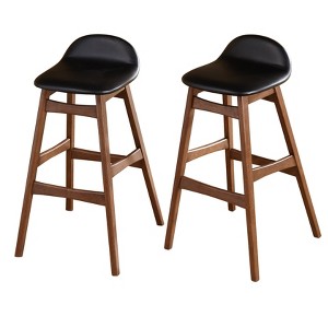 Set of 2 30" Mid-Century Modern Barstools - Buylateral - 1 of 3