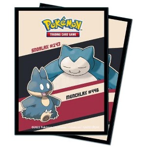 Ultra Pro Snorlax & Munchlax 65ct Deck Protectors for Pokemon - Protect Your Cards with ChromaFusion Technology and Always Be Ready for Battle Against - 1 of 1