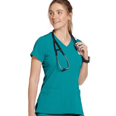 Jockey Women's Mock Wrap Scrub Top