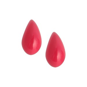 SOHI Women's Hot Pink The Small Teardrop Stud Earrings - 1 of 4