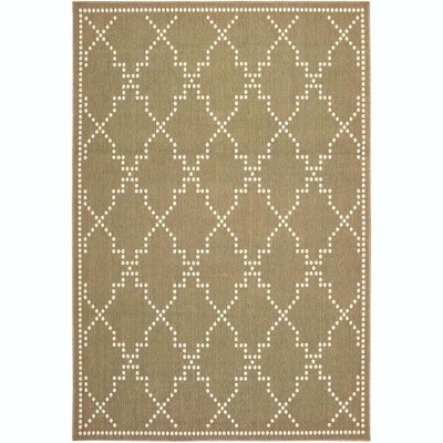 Oriental Weavers Marina 7765Y Tan/ Ivory Indoor/Outdoor Area Rug - 2'5" x 4'5"