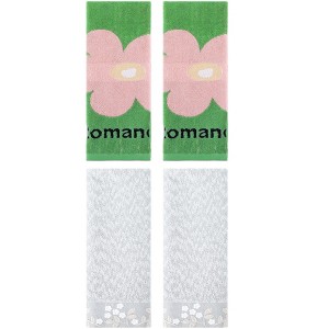 REGALWOVEN 4 Pcs 100% Cotton Floral Embroidered Soft Absorbent Decorative Hand Towel - 1 of 4