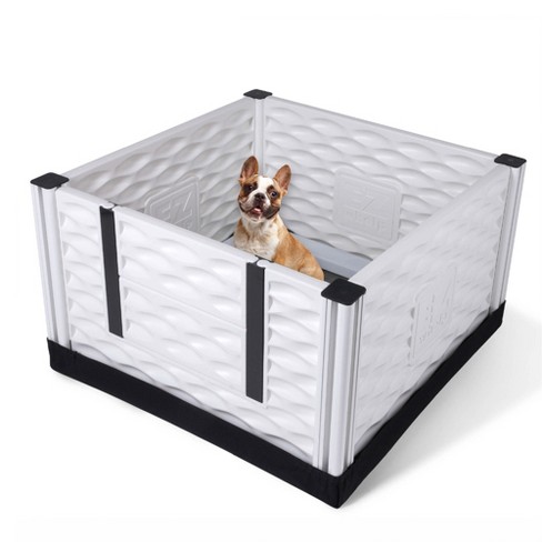 Ezwhelp Ezclassic Small Padded Dog Whelping Box With Rails Puppy Whelping Supplies Made Of Durable Plastic 28 X 28