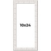 PosterPalooza | Panoramic Sculpted White Picture Frame - UV Acrylic, Foam Board Backing, Hanging Hardware - 2 of 4