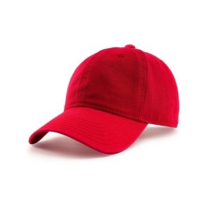 TIME HOLLOW Red Vintage Washed Dad Hat - 1 of 3