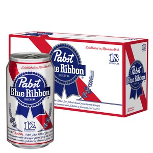 Pabst Blue Ribbon Beer - 18pk/12 fl oz Cans - 1 of 4