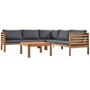 YOOCOZZ Wooden Outdoor Sofa Set with Cushions - 4 of 4