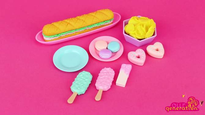 Our Generation Party Is Served Play Food Accessory Set for 18&#34; Dolls, 2 of 6, play video