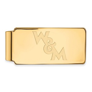 Black Bow Jewelry 14K Gold Plated Silver William and Mary Fold Over Money Clip - 1 of 4