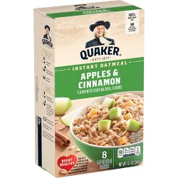 Quaker Instant Oatmeal Apple Cinnamon 8ct