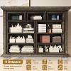 9 Drawer Dresser for Bedroom, 37.8" Tall Dresser with Wide Drawers & Ornately Carved Metal Handles, Rustic Dressers & Chests of Drawers - 4 of 4