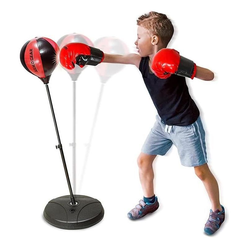 ArmoGear Punching Bag for Kids with Stand, Red, 1 of 2
