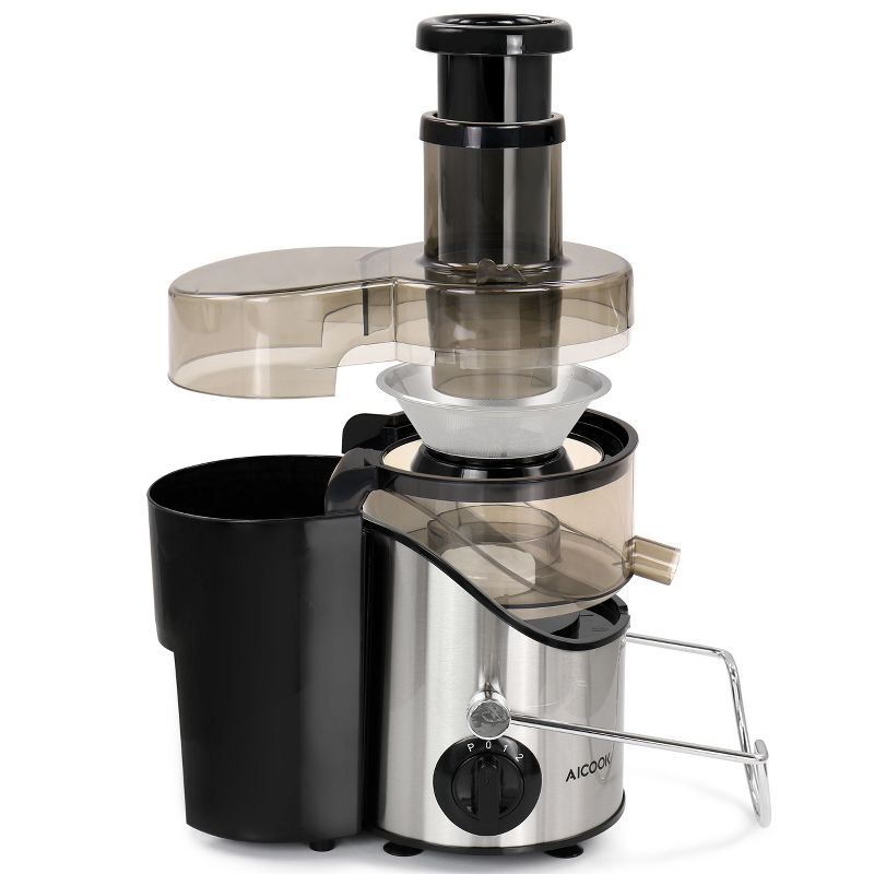 AICOOK Centrifugal Self Cleaning Juicer and Juice Extractor in Silver, 4 of 11