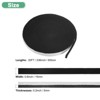 Unique Bargains High Temp Self Stick Heat Resistant BBQ Gasket Tape Grill Gasket Black White 1 PC 0.6" x 0.2", 20FT - 3 of 4
