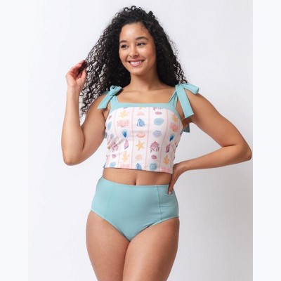 Lime Ricki Women's Bandeau crop Top
