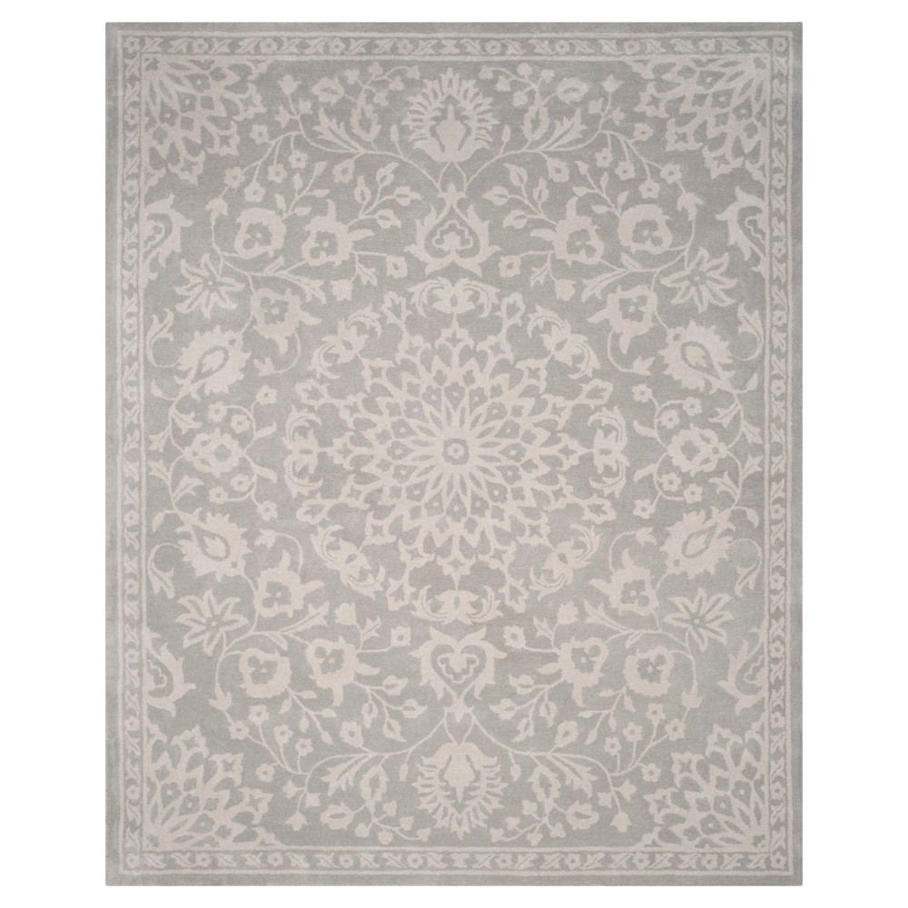 9'x12' Medallion Area Rug Gray/Silver - Safavieh