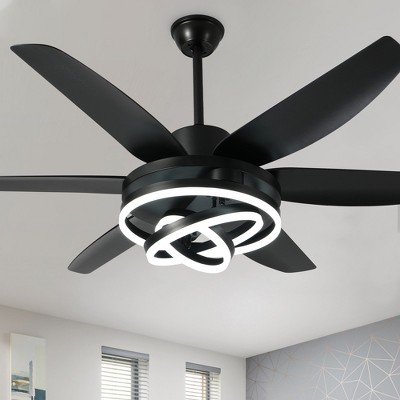 Bella Depot 56" Modern LED Ceiling Fan with Led Light 6-Speed Reversible Fan