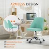 CAVINAS Armless Home Office Desk Chair with Wheels, Adjustable Swivel Task Chair, Ergonomic Office Chair, Computer Chair Vanity Chair - 3 of 4