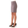 Rekucci Women's Pull-On Stretch Knit Pencil Skirt with Chic Button Detail - 3 of 4