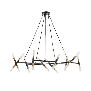 Airsurfer 41" Branch Chandelier - Adjustable Frosted Tube Pendant Light for Dining/Living Room (No Bulbs) - 1 of 4