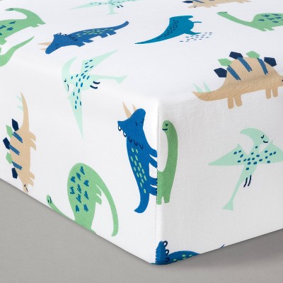 Fitted Crib Sheet Dinos Cool - Cloud Island™ Blue/Green