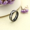 Engraved Gold Wedding Band 6mm Stainless Steel Ring for Men or Women by Ginger Lyne - 4 of 4