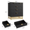 Dresser for Bedroom, 5 Drawer Dresser with Metal Legs, Modern Chest Organizer with Wide Storage - 3 of 4