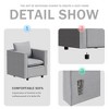 PAGED Modern Sofa Comfy Single Couch Sofa with Smooth Armrest and Soft Cushion for Living Room - 4 of 4