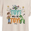 Women's - Disney - Toys Will Be Toys Oversized Graphic T-Shirt - 2 of 4