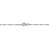 Black Bow Jewelry 1mm, 14k White Gold Diamond Cut Singapore Chain Necklace - 4 of 4