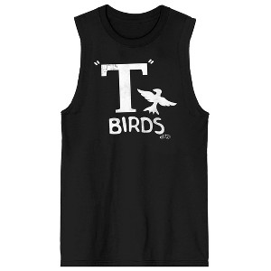 Grease T-Birds Logo Men's Black Graphic Tank Top - 1 of 3