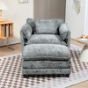 Ridstar Accent Chair, Armchairs with Wider Seat For Living Room & Bedroom-Gray - 4 of 4