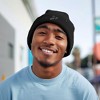 Dalix Chill Skeleton Hand Embroidered Beanie Snowflake Warm Winter Knit Hat for Men - 3 of 4
