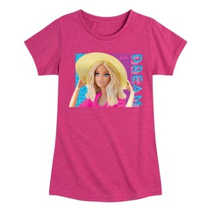 Girls' - Barbie - Summer Time Dream Fitted Short Sleeve Graphic T-Shirt - 1 of 4