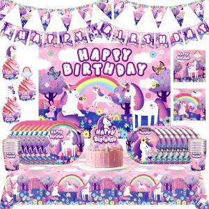 Treasures Gifted Unicorn Party Supplies Ultimate Set for 24 Guests - 1 of 1
