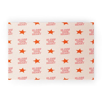 retrografika Southern Snark Bless your heart 30" x 20" Welcome Mat - Society6