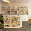 FUFU&GAGA White Display & Storage Combination Cabinet - Ideal for Cafe Counter, Shop Shelving, Home Bookshelf & Storage Unit - 2 of 4