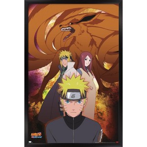 Trends International Naruto Shippuden - Nine-Tails Group Framed Wall Poster Prints - 1 of 4