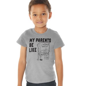 Toddler Boys' My Parents Be Like T-Shirt Athletic Heather - 1 of 4