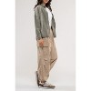 August Sky Women's Vintage Wash Drop Shoulder Oversized Shacket - image 3 of 4