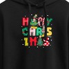 Women's - Disney - Happy Christmas Icons Cropped Graphic Hoodie - 2 of 3