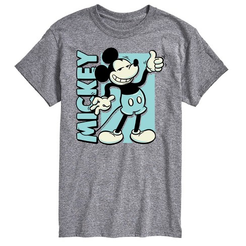 Men's - Disney - Mickey Light Blue Vintage Short Sleeve Graphic T-Shirt - image 1 of 4