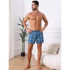 INSPIRE CHIC Men's Cotton Lightweight Breathable Mid-Waisted Plaid Underwear 3 Packs - 4 of 4